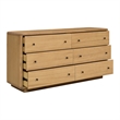 Rosette 6-Drawer Dresser - Light Natural - Acacia - Bedroom Furniture