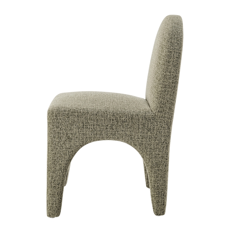 NPD Furniture - Vano Dining Side Chair - Nara Olive Chenille