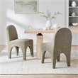 NPD Furniture - Vano Dining Side Chair - Nara Olive Chenille