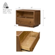 NPD Furniture - Rosette Accent Table - Hazelnut Brown - 32
