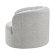 NPD Furniture - Elowen Swivel Accent Arm Chair - Heathered Cream Chenille