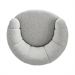 NPD Furniture - Elowen Swivel Accent Arm Chair - Heathered Cream Chenille