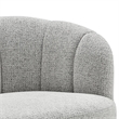 NPD Furniture - Elowen Swivel Accent Arm Chair - Heathered Cream Chenille