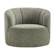 NPD Furniture - Elowen Swivel Accent Arm Chair - Heathered Olive Chenille