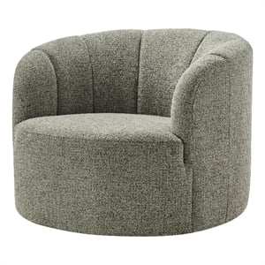 NPD Furniture - Elowen Swivel Accent Arm Chair - Heathered Olive Chenille