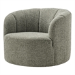 NPD Furniture - Elowen Swivel Accent Arm Chair - Heathered Olive Chenille