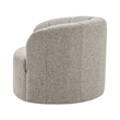 NPD Furniture - Elowen Swivel Accent Arm Chair - Heathered Taupe Chenille