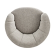 NPD Furniture - Elowen Swivel Accent Arm Chair - Heathered Taupe Chenille