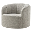 NPD Furniture - Elowen Swivel Accent Arm Chair - Heathered Taupe Chenille