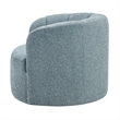 NPD Furniture - Elowen Swivel Accent Arm Chair - Heathered Blue Chenille