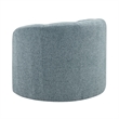 NPD Furniture - Elowen Swivel Accent Arm Chair - Heathered Blue Chenille