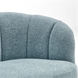 NPD Furniture - Elowen Swivel Accent Arm Chair - Heathered Blue Chenille
