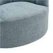 NPD Furniture - Elowen Swivel Accent Arm Chair - Heathered Blue Chenille