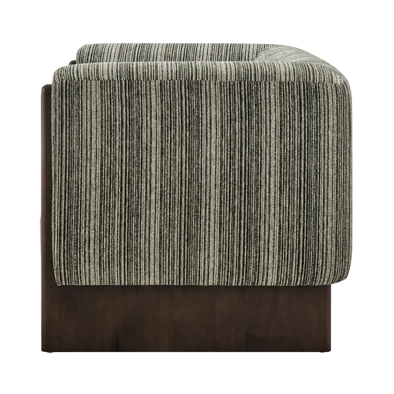 NPD Furniture - Daxon Accent Arm Chair - Stria Olive Chenille