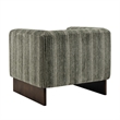 NPD Furniture - Daxon Accent Arm Chair - Stria Olive Chenille