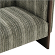 NPD Furniture - Daxon Accent Arm Chair - Stria Olive Chenille