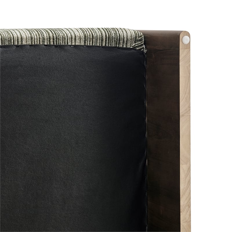 NPD Furniture - Daxon Accent Arm Chair - Stria Olive Chenille