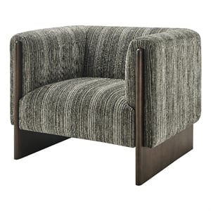 NPD Furniture - Daxon Accent Arm Chair - Stria Olive Chenille