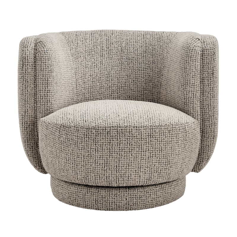 NPD Furniture - Veloura Fabric Swivel Accent Arm Chair - Mila Taupe