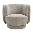 NPD Furniture - Veloura Fabric Swivel Accent Arm Chair - Mila Taupe