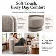 NPD Furniture - Veloura Fabric Swivel Accent Arm Chair - Mila Taupe