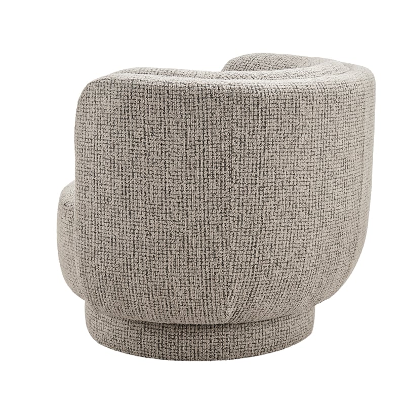 NPD Furniture - Veloura Fabric Swivel Accent Arm Chair - Mila Taupe