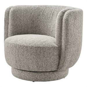 NPD Furniture - Veloura Fabric Swivel Accent Arm Chair - Mila Taupe