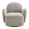 NPD Furniture - Zoya Fabric Swivel Accent Arm Chair - Mila Taupe