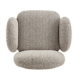 NPD Furniture - Zoya Fabric Swivel Accent Arm Chair - Mila Taupe
