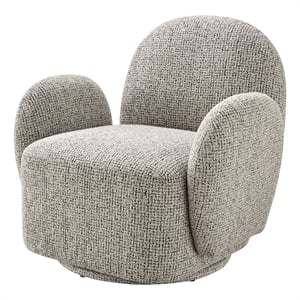 NPD Furniture - Zoya Fabric Swivel Accent Arm Chair - Mila Taupe