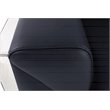 Titan Furnishings Modern Genuine Italian Leather Upholstered Sofa Set in Black