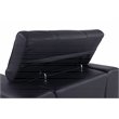 Titan Furnishings Modern Genuine Italian Leather Upholstered Sofa Set in Black