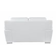 Titan Furnishings Modern Leather Upholstered Sofa Set in White