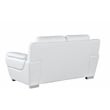 Titan Furnishings Modern Leather Upholstered Sofa Set in White