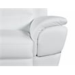 Titan Furnishings Modern Leather Upholstered Sofa Set in White