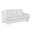 Titan Furnishings Modern Leather Upholstered Sofa Set in White