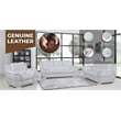 Titan Furnishings Modern Leather Upholstered Sofa Set in White