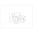 Titan Furnishings Modern Leather Upholstered Sofa Set in White