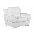Titan Furnishings Modern Leather Upholstered Sofa Set in White