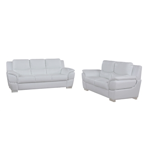 titan furnishings modern leather upholstery sofa & loveseat