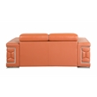 Titan Furnishings Genuine Italian Leather Upholstered Sofa Set in Camel Brown