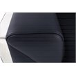 Titan Furnishings Modern Genuine Italian Leather Sofa in Black