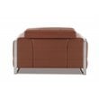 Titan Furnishings Modern Genuine Italian Leather Sofa Set in Camel Brown