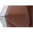 Titan Furnishings Modern Genuine Italian Leather Sofa Set in Camel Brown