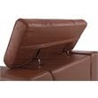 Titan Furnishings Modern Genuine Italian Leather Sofa Set in Camel Brown