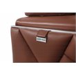 Titan Furnishings Modern Genuine Italian Leather Sofa and Loveseat - Camel Brown