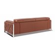 Titan Furnishings Modern Genuine Italian Leather Sofa and Loveseat - Camel Brown