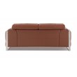 Titan Furnishings Modern Genuine Italian Leather Sofa and Loveseat - Camel Brown