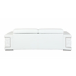 Titan Furnishings Genuine Italian Leather Upholstered Sofa Set in White