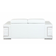 Titan Furnishings Genuine Italian Leather Upholstered Sofa Set in White